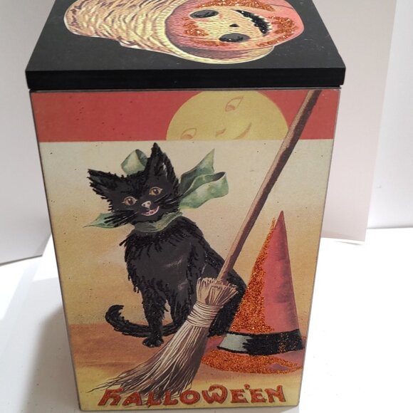 Annie Schickel Halloween Vintage Style Wood Box - Primitives by Kathy - Picture 5 of 7